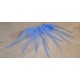 Lot de 20 Plumes naturelles de coq couleur bleu ciel